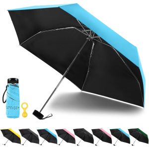 Parapluie Pliant, Umbrella, Parapluie De Poche, Parapluie De Poche Ultra Léger Mode Compact Portable Anti-Uv,Idéal Pour Les Activités De Plein Air Golf Voyage Randonnée - Neuf