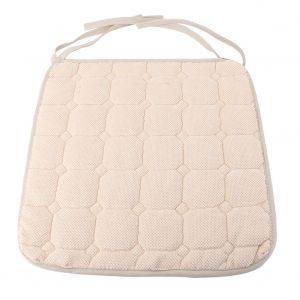 Hjlian Coussin De Chaise En Coton Lavable, Decoration Pour La Maison, Le Bureau Ou La Chambre A Coucher (Beige) - Neuf