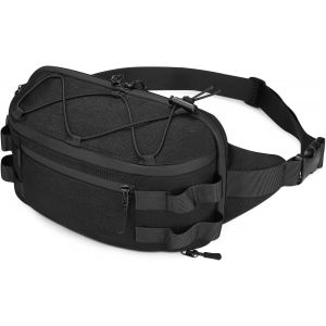 nzqaf-Huntvp Sac Banane Tactique, Sacoche Banane Homme Sac de Ceinture Militaire Femme, Molle Sac de Multifonction Sac pour Voyage Randonnée Camping Trekking Cyclisme Chasse Sport - Neuf