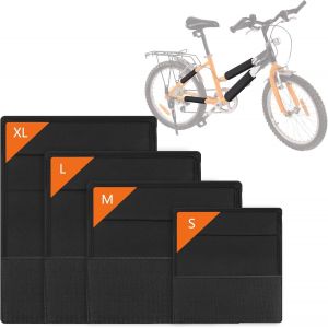 Asfasfq-4pcs Protection Cadre Velo Carbone, Protection Cadre Vtt, Mousse Protection, Le Protecteur De Cadre,Peut Être Utilisée Sur Les Vtt, Les Vélos De Route - Neuf