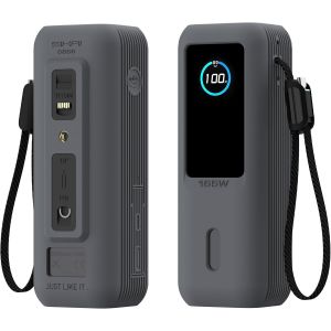 JGD-Coque en Silicone pour Anker Zolo Batterie Externe(25000mAh 165W), Toucher Soyeux-Enveloppe compl&egrave;te, &Eacute;tui Housse Anti-Rayures Anti-Chocs pour PowerBank Anker 25K 165W A1695 &iquest; Id&eacute;ale pour les Voy - Neuf