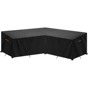 Ulteronixshop-Housse De Meuble Housse Salon De Jardin Imperm&eacute;able, Housses De Protection Pour Meubles De Jardin En Forme De L, Coupe-Vent, Anti-Uv, Housses Canap&eacute; De Jardin Exterieur, 216x216x85/80cm - Neuf