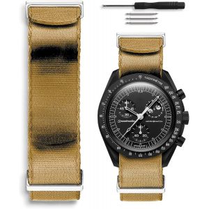 Kal-Bracelet De Montre Nato 20mm Compatible Avec Omega X Swatch Moonswatch - Neuf