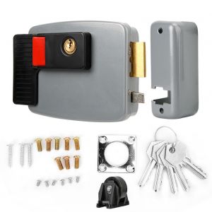 Serrure de porte magnetique a commande electrique DC12 V pour interphone video domestique, sonnette d'acces gauche - Neuf