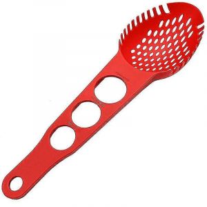 Serveur à spaghettis en nylon Fourchette à pâtes antiadhésive Cuillère à fentes Passoire à aliments avec outil de mesure de spaghettis - Neuf