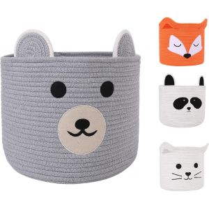 ChenQuanSarl-Panier Rangement Enfant 30X30 Cm-Panier À Linge Pliable,Multifonction Pour Jouets Et Vêtements, Compatible Avec Kallax-Léger Et Pratique(Ours Grizzly) - Neuf