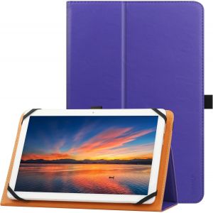 Étui Universel Pour Tablette 9""-11"" Pouces, Étui Folio Universel Housse De Protection Pour Tablette Tactile 9"",9.7"",10.1"",10.2"",10.5"",10.9"",11"", Avec Bandoulière Et Fonction Debout,Purple - Neuf