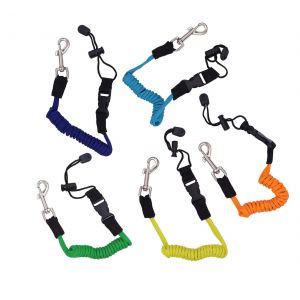 Anti-Perdu De Cano&euml;-Kayak Paddle Leash 2 Pcs Enroul&eacute; Cordon Cordon Dans Des Couleurs Al&eacute;atoires Pour Cannes &Agrave; P&ecirc;che Et Les Polonais - Neuf