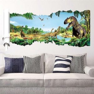 Sticker Mural Dinosaure Sticker Mural,Sticker Mural Dinosaure Pour Les Enfants,Sticker Mural Dinosaure Grand,Sticker Mural Dinosaure Pour Chambre D'enfant,Sticker Mural Dinosaure Pour Ki - Neuf