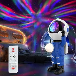 Projecteur Ciel Etoile Astronaute, Lampe Projecteur Galaxie Avec T&eacute;l&eacute;commande Et Minuterie, Veilleuse Projecteur Aurora Pour Chambre &Agrave; Coucher, Chambre D'enfants, D&eacute;coration - Neuf