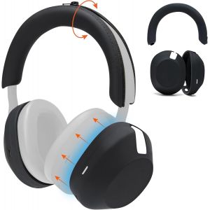 LORANKA-ShellZ XM5 - Coque ext&eacute;rieure de Protection pour Casque et Serre-t&ecirc;te pour Sony WH1000XM5 Fabriqu&eacute; par Wicked Cushions | Fabriqu&eacute; en Silicone de qualit&eacute; sup&eacute;rieure | Black - Neuf