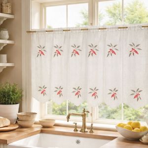 Brise Bise Brod&eacute; Baie Color&eacute;e - Neuf