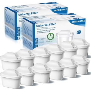 Lot De 12 Cartouche Filtre À Eau De Compatible Avec Brita® Marella® Carafe, Filtre Compatible Avec Brita® Maxtra+® Plus Maxtra Pro® All-In-1 - Réduit La Réduction Du Chlore Tds(Update) - Neuf