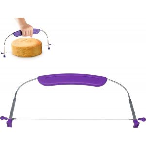 Kal-Coupe-Gâteau, Niveleur À Gâteau, Trancheuse À Gâteau, Coupe-Gâteau, Niveleur À Gâteau, Niveleur De Gâteau, Trancheuse À Gâteau, Accessoire De Cuisine, Outils De Cuisson (Violet) - Neuf