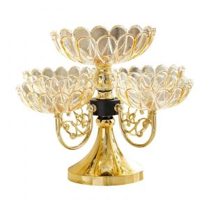 La Rotation De Plateau De Fruits Snack-Plateau De Service Avec 5 Compartiment En Forme De Fleur Apéritif Plateau Pour Bureau, Cuisine - Neuf