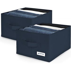 Mevronisshop-Rangement De Pantalons Avec Compartiments Ultra-R&eacute;sistants &iquest; [2024 Mat&eacute;riau Am&eacute;lior&eacute;] 2 Unit&eacute;s D'organisateurs Pour Jeans Renforc&eacute;s Et Rigides Avec De Grands Compartiments - Neuf