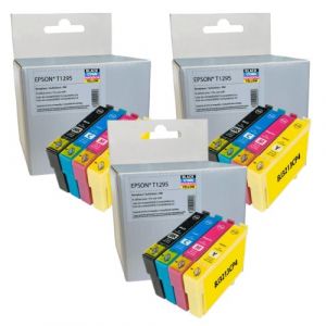 Epson 129 - Epson T129 - T1295 Pack de 12 cartouches d'encre compatible Epson 129 - Epson T129 - T1295 - C13T12954010 "Pomme" - Neuf