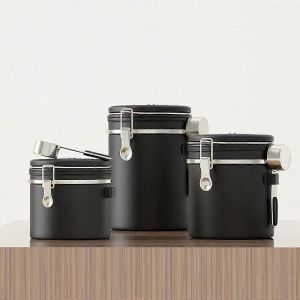 Réservoir À Grains De Café Étanche Soupape D'échappement Étanche Réservoir De Stockage Étanche Avec Cuillère - Neuf