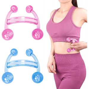 Kal-Appareil De Massage 4 Points, 2 Pi&egrave;ces Back Deep Tissue Manual Myofascial Trigger Point Massage Pour T&ecirc;te Cou Epaules Dos Bras Pour La D&eacute;tente - Neuf