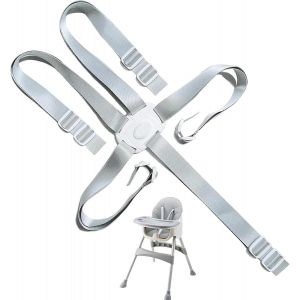 Harnais Chaise Haute Bebe,5 Points Harnais De S&eacute;curit&eacute;,Sangle Chaise Haute Bebe,Harnais Enfant,Universel Pour Enfants, Convient Aux Chaises Hautes Pour B&eacute;b&eacute;, Aux Chaises B&eacute;b&eacute;, Aux Poussettes Pour B&eacute;b&eacute; - Neuf