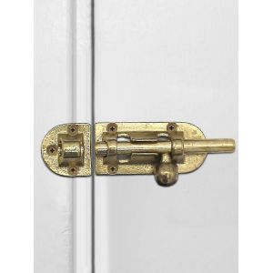 Boucle de porte en cuivre antique, loquet de porte epais en laiton massif vintage avec vis, quincaillerie pour meubles - Neuf