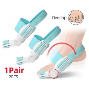 Séparateur D'orteil,Correcteur D'oignon,Redresseur Gros Orteil En Gel,Lisseur D'orteils,Attelles D'oignon,Orthèse Hallux Valgus,Bleu - Neuf