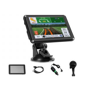 GPS pour voiture et camion de 5 pouces avec cartes et alertes de radars - Neuf