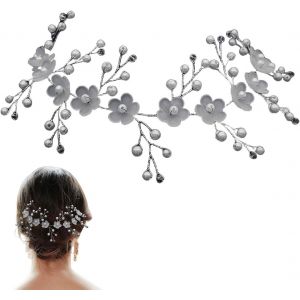 Kal-Headband Mariage Cheveux Mariée Morceau De Cheveux Vigne Strass Femmes Bandeau Branche Couronne Fleur Plage Bandeaux Et Demoiselle D'honneur Accessoires X04720 - Neuf