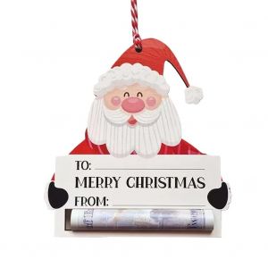 Argent De No&euml;l Argent Portefeuille Pour Arbre De No&euml;l D&eacute;coration Unique Enveloppe Carte Porte-Monnaie D&eacute;coration Maison Accents P&egrave;re No&euml;l - Neuf