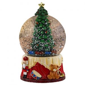 Boules a neige musicales de Noel ¿ boule a neige scintillante, decoration de Noel, cadeaux - Neuf