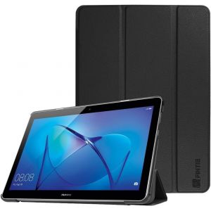 KAL-Coque Pour Huawei Mediapad T3 10 - Ultra-Mince Et L&eacute;ger &Eacute;tui Housse De Protection En Pu Cuir Case Cover Avec Support Fonction Pour Huawei Mediapad T3 9,6 Pouces, Noir - Neuf