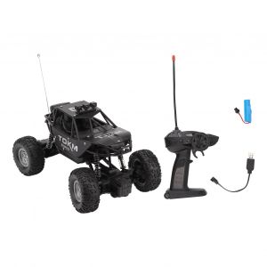 Voiture telecommandee, camion rechargeable, vehicule a grande vitesse, jouet pour garcons et enfants, noir - Neuf
