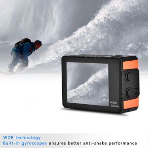 Camera d'action sportive etanche SOOCOO S100 Pro 4K Wifi (Orange) - Neuf