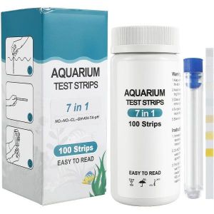 Kit complet de bandelettes de test pour aquarium - 7 en 1, 6 en 1 ou 5 en 1 pour aquariums d'eau douce et d'eau salée - Test rapide et facile de la qualité de l'eau - Neuf