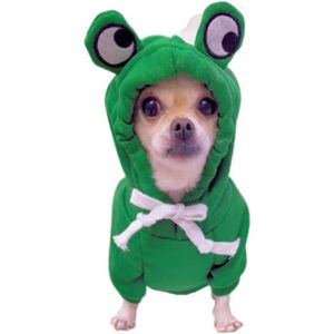 Chien Grenouille Hoodie (S) D'hiver, Vêtements Pour Chiens, Chien, Manteau, Vêtements De Chat, Animal De Compagnie Au Chaud Veste, Vêtements Pour Les Températures Froides, Les Chats, Les Petits Chiens, Les Chiens De Moyenne - Neuf