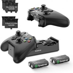 Station De Charge Pour Manette Xbox One,Batteries Pour Manette Xbox One Avec Chargeur Double Canal Pour Manette Sans Fil Xbox One/Xbox One S/Xbox One/Xbox Series X/Xbox Series S Elite - Neuf