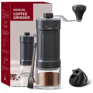 Cmws-Moulin À Café Manuel Avec Réglage Précis, Moulin En Céramique Avec Configuration À 40 Niveaux, Capacité 30 G, Portable, Pour Une Utilisation À La Maison, Au Bureau, Au Camping - Neuf