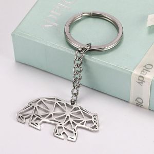 Tianyi-Porte-Cl&eacute; Animal En Acier Inoxydable Porte-Cl&eacute; De Voiture Porte-Cl&eacute; De Sac &Agrave; Main Accessoires Porte-Cl&eacute; &Agrave; Breloque Pour Hommes Et Femmes - Neuf