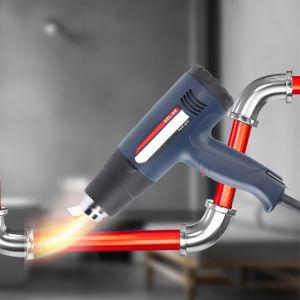 Pistolet thermique electrique 2000 W, outil de soudage a air chaud retractable a temperature reglable, prise CN 220 V - Neuf