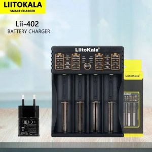 Liitokala Lii-402 18650 3.7v 3.2v 3.85v 26650 20700 14500 21700 25500 16340 1.2v Nimh Chargeur De Batterie Rechargeable Au Lithium--Lii-402(U1) - Neuf