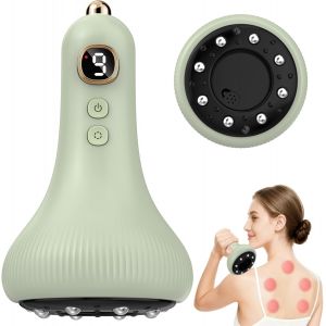 Masseur Anti Cellulite 9 Niveaux Appareil De Gua Sha &Agrave; Usage Domestique Anti Cellulite Puissant Appareil Masseur Ventouse Electrique Anti Cellulit&eacute; Sculpture (Vert) - Neuf
