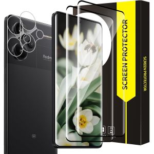 LORANKA-2+2 Verre tremp&eacute; pour Xiaomi Redmi Note 13 Pro Plus 5G, Duret&eacute; 9H Vitre Protection+Film d'objectif, 3D Bubble Free, Anti Rayures, HD Sensibilit&eacute; Redmi Note 13 Pro Plus Protection &eacute;cran - Neuf