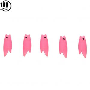Lot De 100 Hamecons De Peche Lumineux, Triple Appat, Plume De Poisson, Bar, Morue, Leurre, Accessoire De Peche B - Neuf