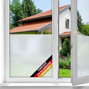 Kalanka-Film Fenêtre Anti Regard Autocollant Opale 45 Cm X 2 M - Opaque Adhésif Et Décoratif Brise-Vue Cache Occultant Pour Vitre, Vitrage, Douche - Neuf