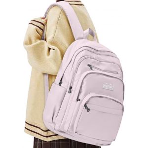 Cartable Fille Garcon Primaire Imperméable Sac a Dos College Etanche Cartable Fille CP Nylon Multipoches Sac à Dos Femme Homme Adolescent Antivol pour Travail Scolaire[T817] - Neuf