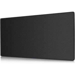 NSIECD-Tapis de Souris Gaming &Eacute;tendu 800x300x4mm, Base Antid&eacute;rapante, &Eacute;pais et Confortable, Imperm&eacute;able et Pliable pour Ordinateur de Bureau, Portable, Clavier, Consoles, Noir - Neuf