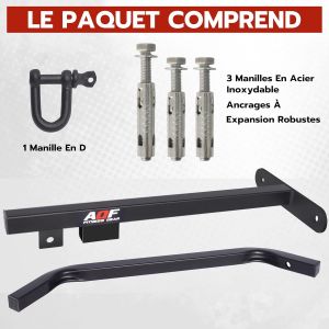 Crochet Mural, Sac De Frappe Support Mural, Support Sac De Frappe, Sac De Boxe Fixation Murale, Sacs De Frappe Boxe Acier Fixation Plafonnier, Accroche Sac Boxe Pour Suspension Murale Mma Ufc - Neuf