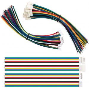 10 Paires Jst 2.0 Ph 6 Pin Connecteur,Jst Ph 2.0 Mm 6 Broches Connecteur M&acirc;le Et Femelle Avec C&acirc;ble Fil &Eacute;lectrique 150mm 22awg - Neuf