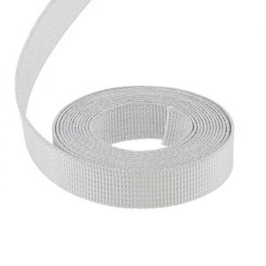 Sangle volet roulant store ext&eacute;rieur r&eacute;sistante aux UV largeur 20mm en polyester au m&egrave;tre Rouleau Fen&ecirc;tre Porte Enrouleur, gris - Neuf