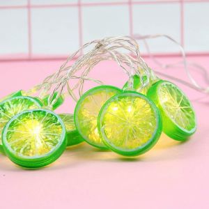 KAL-Guirlande Citron Lumineuse, 1.5M Guirlandes Interieure Décorative Guirlande Citron Artificielle Lumineuse Guirlande Guinguette Exterieur Guirlande Lumineuse Fruits Pour Maison Jardin Fête Mariage - Neuf